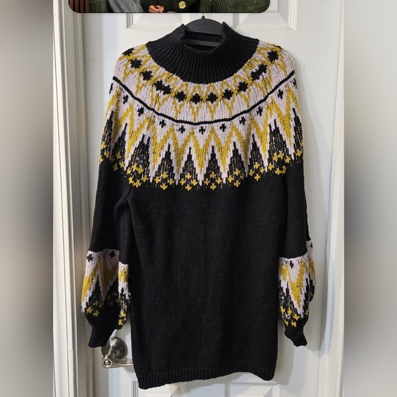 NWT Free People Women's Scotland Sweater Mini Dress - Picture 3 of 7